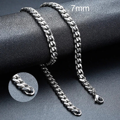 Vnox Thick Cuban Chain Necklaces for Men