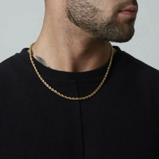 Vnox 2-5mm Rope Chain Necklaces for Men