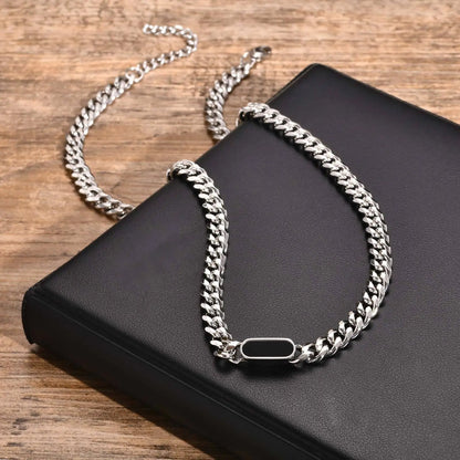 Mens Choker Necklace,Stainless Steel