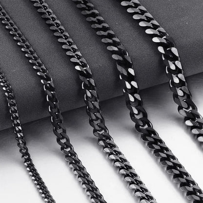 Hip Hop Width 3/5/7/9MM Cuban Link Stainless Steel