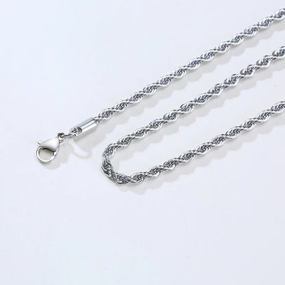 Vnox 2-5mm Rope Chain Necklaces for Men