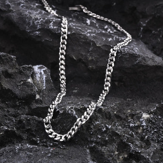 Vnox Never Fade 5mm 6mm 8mm Steel Cuban Chain