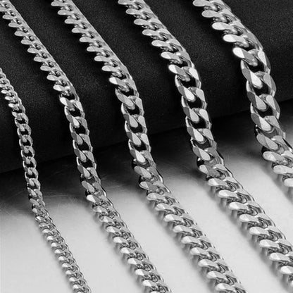 Hip Hop Width 3/5/7/9MM Cuban Link Stainless Steel
