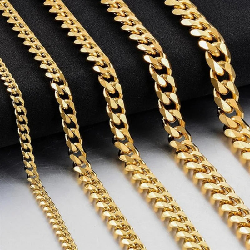 Hip Hop Width 3/5/7/9MM Cuban Link Stainless Steel